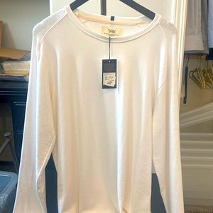 WRK white long sleeved t-shirt.